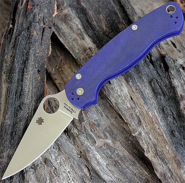 Складной нож Spyderco "Para-Military 2" C81GPDBL2 сталь CPM S110V