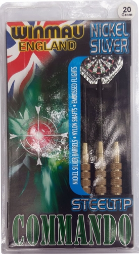 Дротики Winmau Nickel Silver Commando steeltip 20gr/21gr