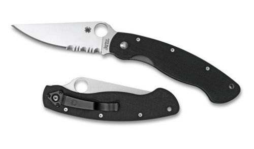 Складной нож Spyderco Military C36GPSE (Part Serrated Edge)