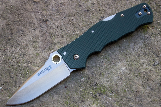 Складной нож Cold Steel CS62QFGS Golden Eye Forest Green Spear Point