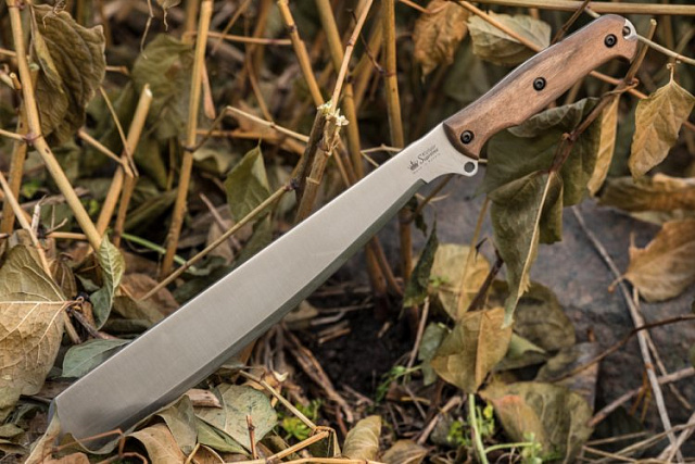 Мачете Kizlyar Suprim Bush Mate Сonvex AUS-8 (рукоять дерево орех)