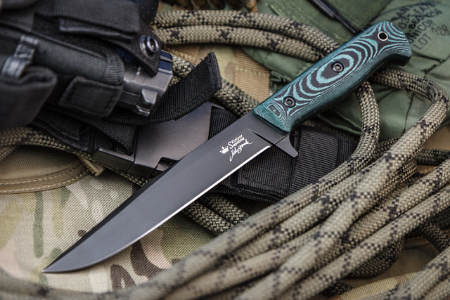 Нож Kizlyar Supreme "Intruder" Black сталь D2