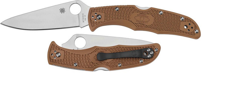 Складной нож Spyderco Endura Flat Ground Brown C10FPBN
