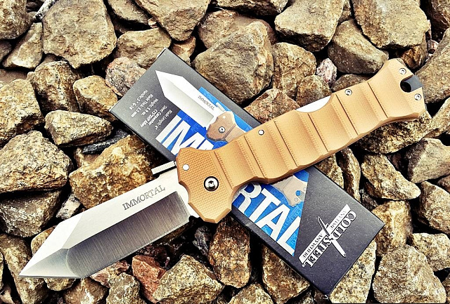 Складной нож Cold Steel CS23GVB Immortal Coyote Tan - сталь CTS-XHP