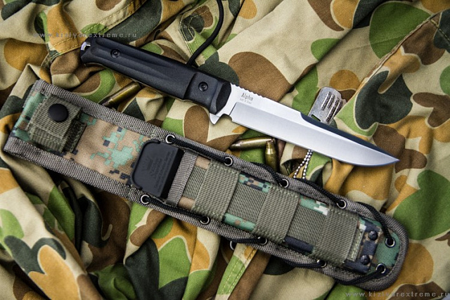Нож Kizlyar Supreme "Alpha" AUS-8 Satin stonewash