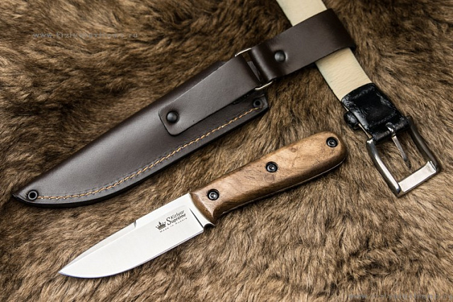 Нож Kizlyar Supreme COLADA AUS-8 STONEWASH ОРЕХ