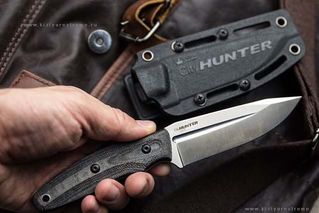 Нож Kizlyar Supreme CITYHUNTER AUS-8 STONEWASH