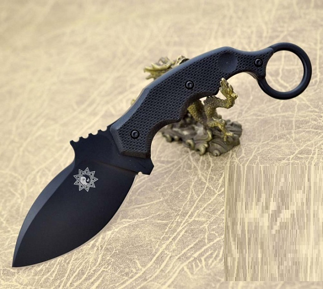 Ножс фиксированным клинком  FOX PARONG FIGHTING KARAMBIT OF/FX-637T