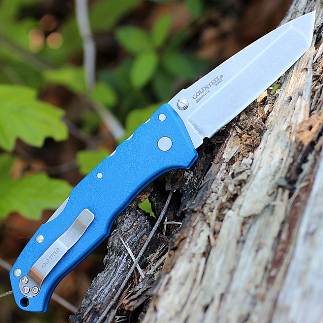 Складной нож Cold Steel CS20NSTLU Pro Lite Tanto Point Blue (сталь 4116 German)