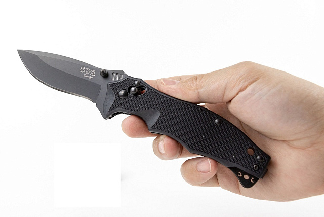 Складной нож SOG Vulcan Black  VL-11 (сталь VG-10)