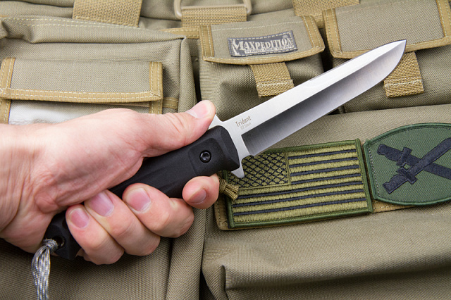 Нож Kizlyar Supreme "Trident" Satin D2