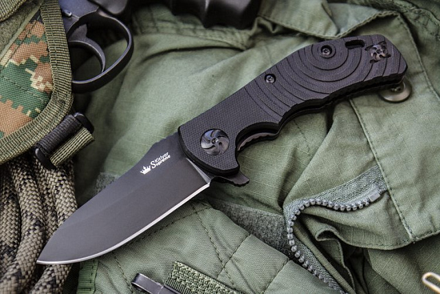 Складной нож Kizlyar Supreme "Biker-X" сталь D2 GT