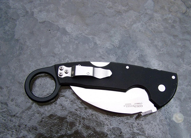 Складной нож Cold Steel CS22KF Tiger Claw Plain Edge -сталь XHP