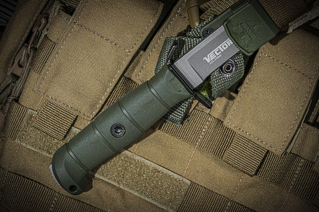 Тактический нож Kizlyar Supreme Vector AUS-8 TacWash Олива