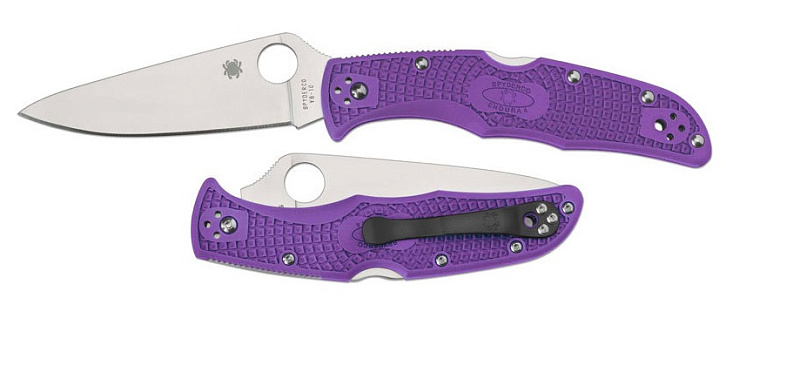Складной нож Spyderco Endura Flat Ground Purple C10FPPR