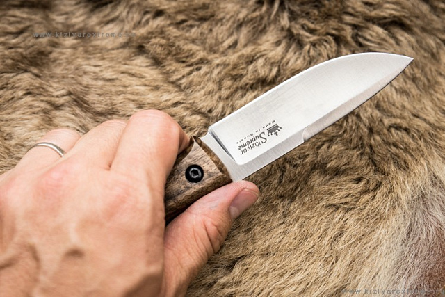 Нож Kizlyar Supreme COLADA AUS-8 STONEWASH ОРЕХ