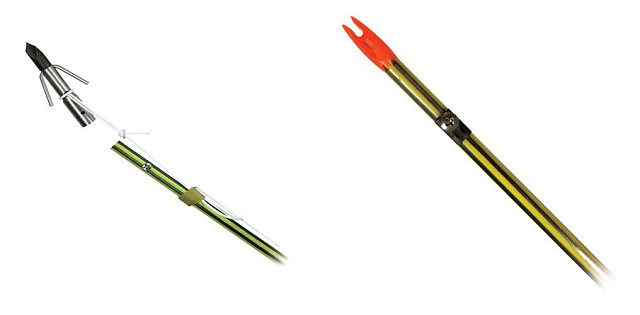 Стрела лучная для рыбной ловли фирмы AMS Bowfishing " Carbon Spined Shaft" USA.