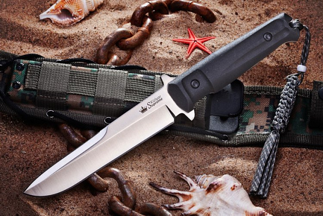 Тактический нож Kizlyar Supreme Trident AUS-8 StoneWash