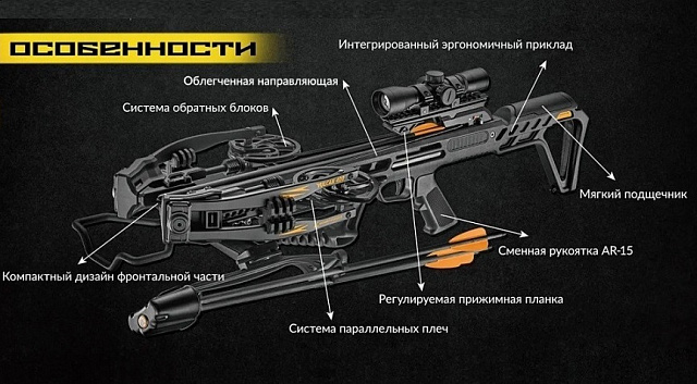 Арбалет Ek Vulcan 400 (Расширенная комплектация). Модель 2025г.